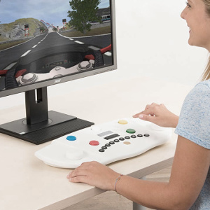 Imagem de treino cognitivo com teclado especial